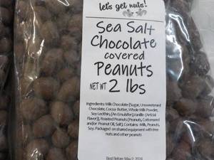 lot 509 image: 2 x 2 lb. Bags Sea Salt Chocolate Covered Peanuts Best By 05022024