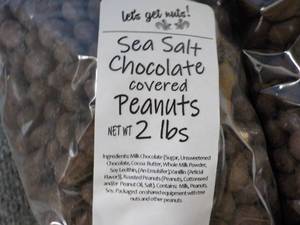 lot 511 image: 2 x 2 lb. Bags Sea Salt Chocolate Covered Peanuts Best By 05022024
