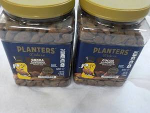 lot 522 image: 2 x 2 lb. 5 oz Planters Deluxe Cocoa Almonds