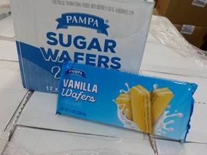 lot 535 image: 12 x 8 oz Pampa Vanilla Wafers best date 112523