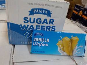 lot 536 image: 12 x 8 oz Pampa Vanilla Wafers best date 112523