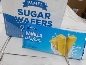 lot 539 image: 12 x 8 oz Pampa Vanilla Wafers best date 112523