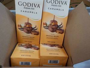 lot 547 image: 6 x 5.3 oz Godiva Caramels...