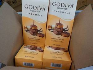 lot 550 image: 6 x 5.3 oz Godiva Caramels...