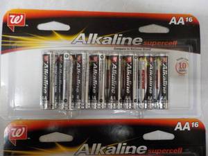 lot 4 image: 2 packs 32 Total Alkaline Supercell AA Batteries
