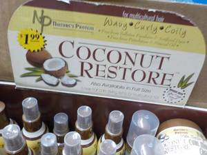 lot 63 image: Coconut Restore Products 37 sample sizes