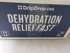 lot 71 image: 100 packets Drip Drops Dehydration Relief Fast Lemon