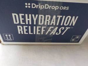 lot 72 image: 100 packets Drip Drops Dehydration Relief Fast Lemon