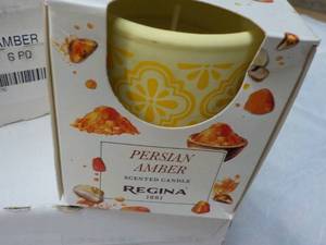 lot 82 image: 12 Regina Persian Amber Candles...