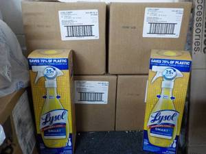 lot 99 image: 4 x 32 each Lysol Smart Cleaner Refills and 2 spray bottles