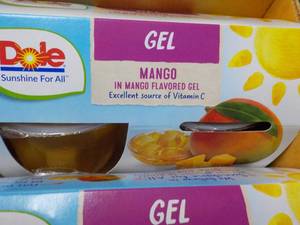 lot 108 image: Dole - 12 - 4 Packs Mango in the Mango Gel