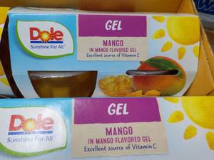 lot 111 image: Dole - 12 - 4 Packs Mango in the Mango Gel