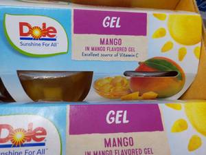 lot 112 image: Dole - 12 - 4 Packs Mango in the Mango Gel