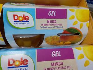 lot 113 image: Dole - 12 - 4 Packs Mango in the Mango Gel