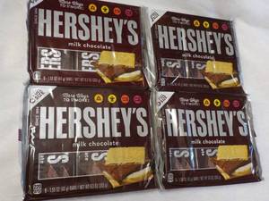 lot 145 image: 4 - 6 packs Hersheys Full Size Candy Bars