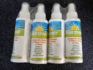 lot 177 image: 4 x 4 oz Pain Spray...