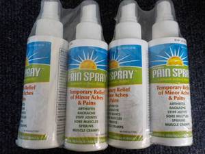 lot 178 image: 4 x 4 oz Pain Spray...