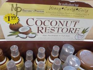 lot 185 image: 37 pc Coconut Restore Sample Products - 6 different samples