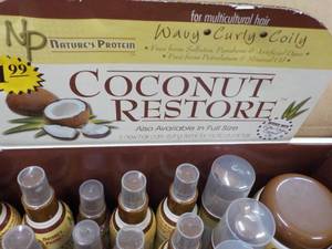 lot 186 image: 37 pc Coconut Restore Sample Products - 6 different samples