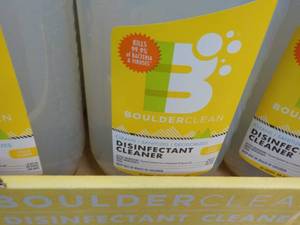 lot 183 image: 12 Spray Bottles Boulder Clean Disinfectant Cleaner