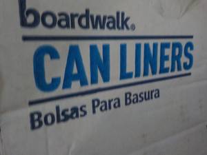 lot 211 image: 100 x 60 Gallon Can Liners...