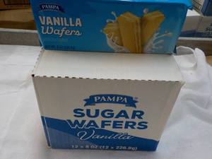 lot 250 image: 12 x 8 oz boxes Pampa Sugar Vanilla Wafers - best date 112623