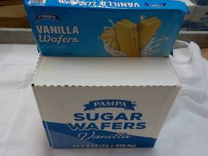 lot 255 image: 12 x 8 oz boxes Pampa Sugar Vanilla Wafers - best date 112623
