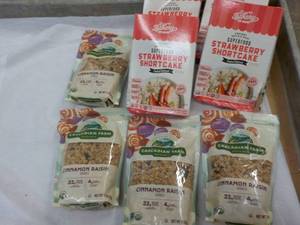 lot 279 image: 4 each Cascadian Farm Granola and Strawberry Shortcake Mixes