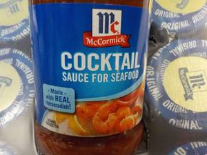 lot 291 image: 12 x 8 oz Jars McCormick Cocktail Sauce for Seafood best date 11223