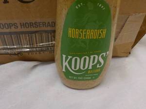 lot 292 image: 12 x 12 oz Koops Horse Radish Best By 09012023