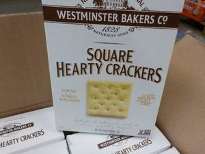 lot 390 image: 12 x 8 oz boxes Square Hearty Crackers best date 121223