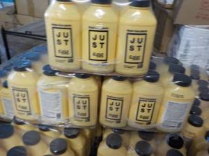 lot 553 image: Lot of 3 - 12 oz Just Eggs refrigerated plant based egg bottle ready to cook  Dated Nov. 2023