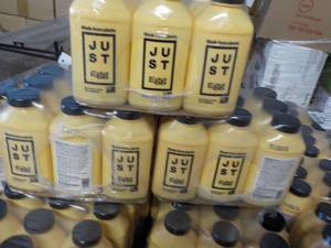 lot 555 image: Lot of 3 - 12 oz Just Eggs refrigerated plant based egg bottle ready to cook  Dated Nov. 2023