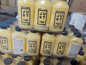 lot 560 image: Lot of 3 - 12 oz Just Eggs refrigerated plant based egg bottle ready to cook  Dated Nov. 2023