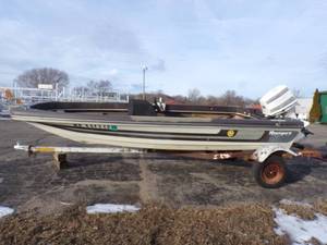 Ranger Boat with  70 HP Johnson Boat Motor and Trailer for Parts