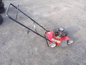 Red Push Mower