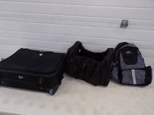 Backpack, Duffle Bag and Suitcase
