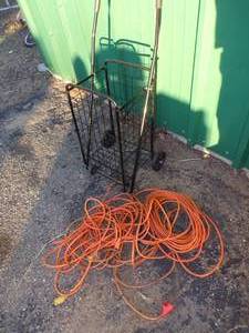 2 Wheel Cart and Long Extension Cord