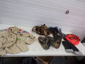 Boy Scout Shirt with Boot Mittens, Gloves, Harness and more
