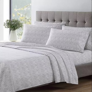 lot 278 image: NEW Social Standard by Sanctuary Recycled Polyester Sheet Set - King Size - Silver Leaf
