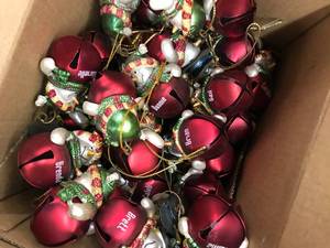BOX SNOWMAN CHRISTMAS ORNAMENTS