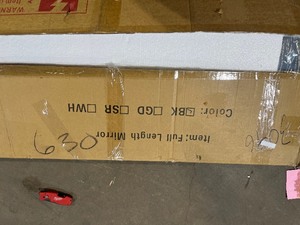 lot 5 image: Full sized arch mirror in black &nbspCustomer Returns See Pictures