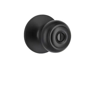 lot 9 image: Defiant Hartford Matte Black BedBath Door Knob &nbspCustomer Returns See Pictures