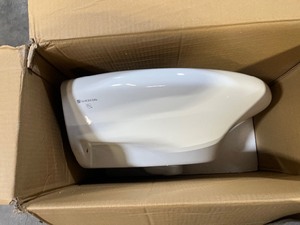 lot 18 image: Glacier Bay Shelburne 8.2 in. Pedestal Sink Basin in White Vitreous China &nbspCustomer Returns See Pictures