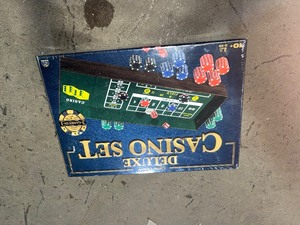 lot 23 image: Game Gallery Deluxe Casino Set - Craps, Blackjack, Poker Customer Returns See Pictures