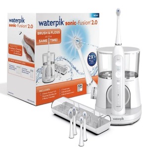 lot 24 image: Waterpik Sonic-Fusion 2.0 Flossing Electric Toothbrush Set Customer Returns See Pictures