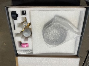 lot 25 image: Single-Handle 1- -Spray Rain Pressure Balanced Wall Mounted Shower Faucet with Handheld in Matt Black Customer Returns See Pictures