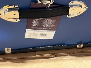 lot 39 image: Seward Rover 30 in. Misty Blue Trunk with Wheels and Lock, 12.25 in H x 15.75 in D, Engineered Wood Customer Returns See Pictures