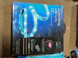 lot 43 image: Lot of color light strips Customer Returns See Pictures