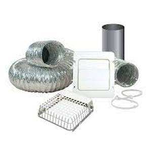 lot 15 image: Everbilt 4 in. x 8 ft. Dryer Vent Kit with Guard